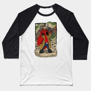 Hellboy Chibi Baseball T-Shirt